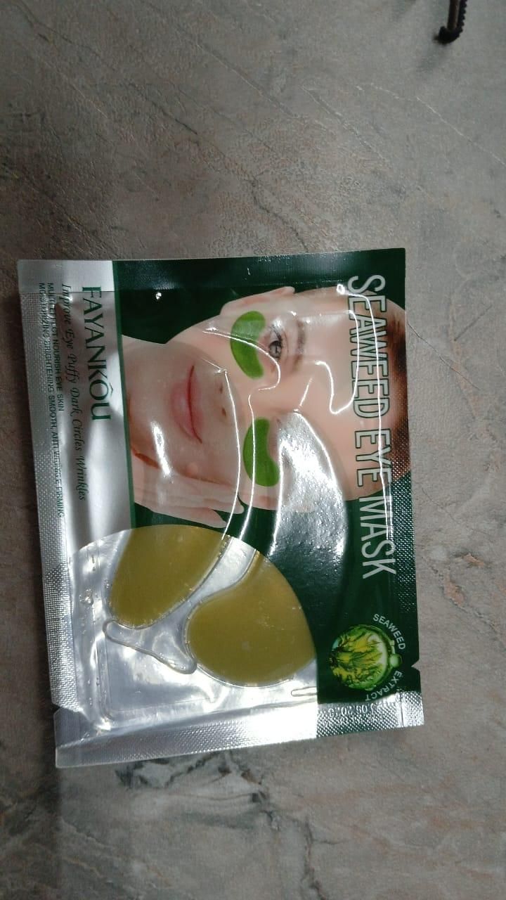 Seaweed eye mask – product packaging